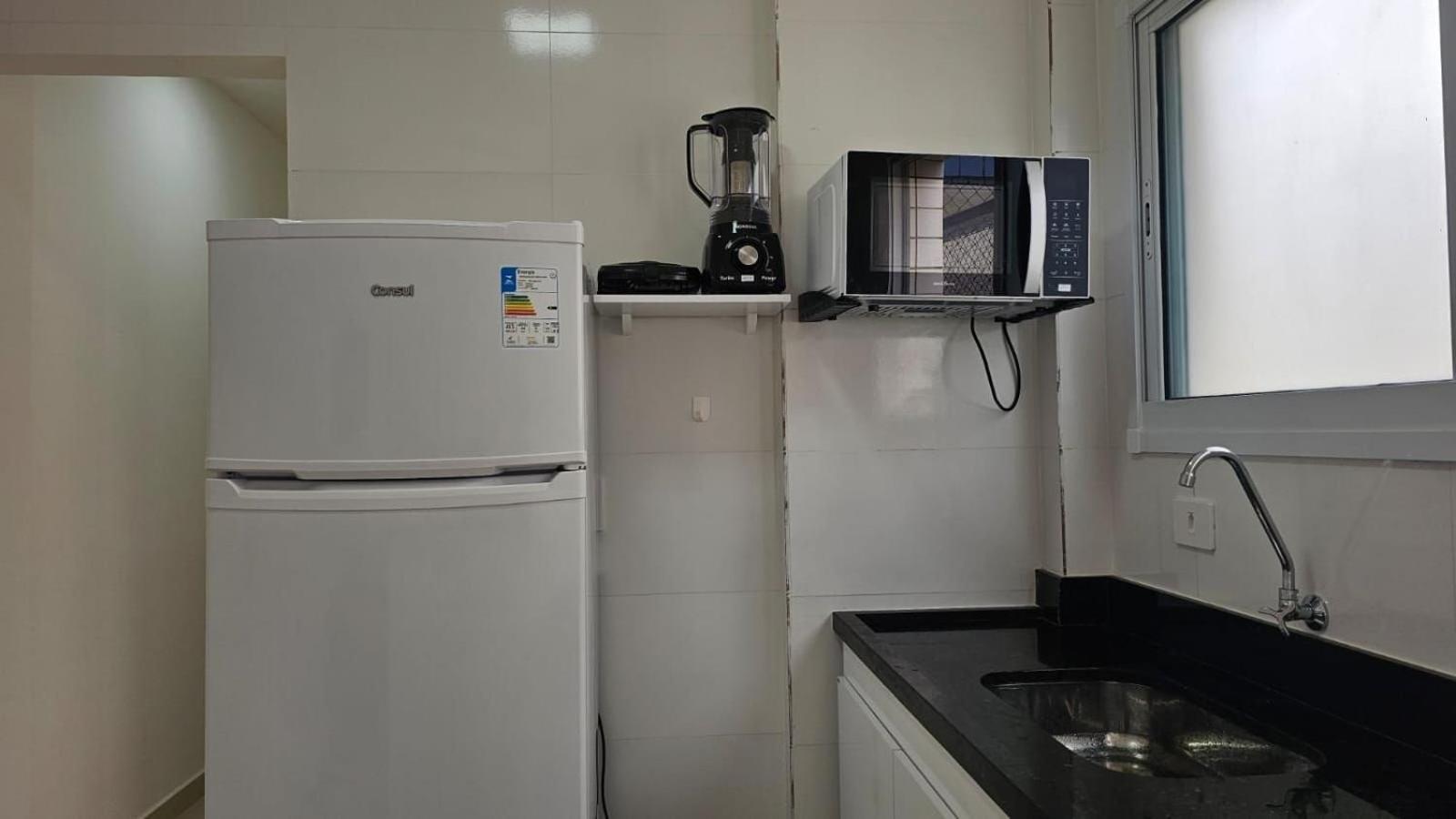 044 Aviacao Beira Mar - 1 Quarto - 10 Metros Da Praia - Wi Fi 300Mbps - Estacionamento Gratuito Praia Grande Kültér fotó