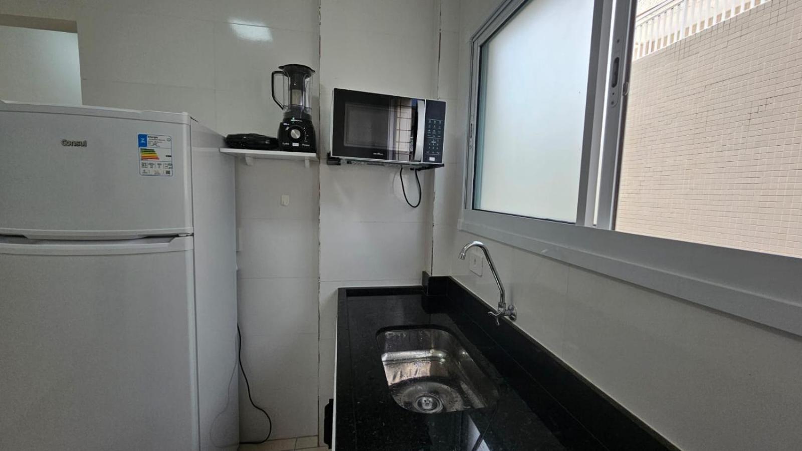 044 Aviacao Beira Mar - 1 Quarto - 10 Metros Da Praia - Wi Fi 300Mbps - Estacionamento Gratuito Praia Grande Kültér fotó